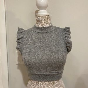 Caution To The Wind Ruffle Crop Top